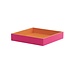Spa Tray S Square 2 tone Pink Orange