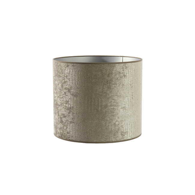 Light & Living Kap cilinder 40-40-35 cm CHELSEA velours zilver