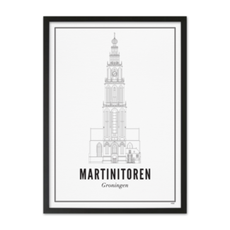 WIJCK. Poster Martinitoren 21x30cm