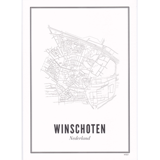 WIJCK. Poster Winschoten 21x30cm