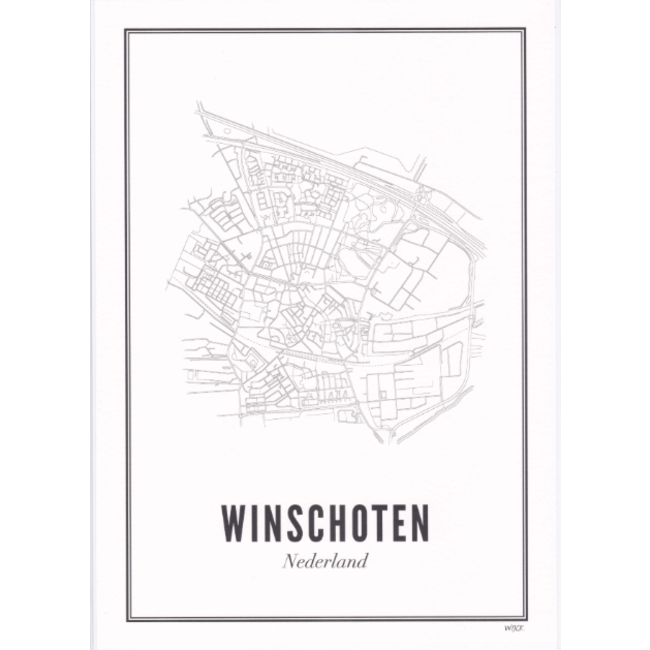 WIJCK. Poster Winschoten 21x30cm