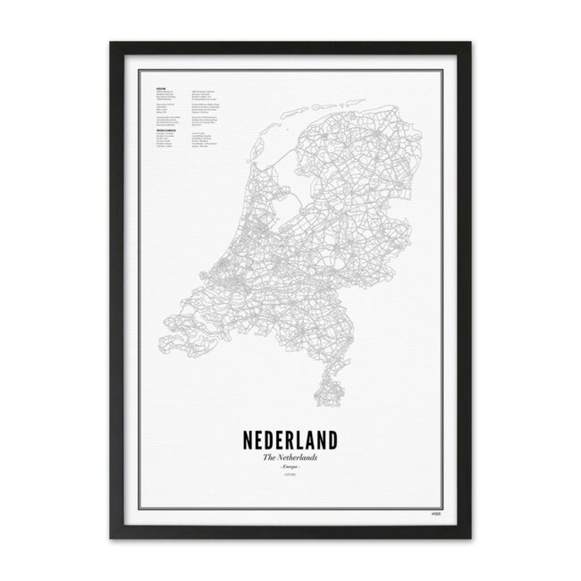 WIJCK. Poster Nederland 40x50cm
