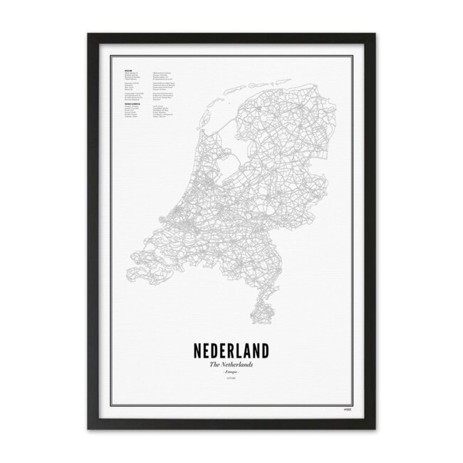 WIJCK. Poster Nederland 50x70cm