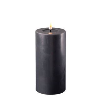 Deluxe Homeart Black Real Flame LED Candle Ø7,5 x 15cm Deluxe Homeart Black Real Flame LED Candle Ø7,5 x 15cm