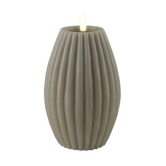 Deluxe Homeart Sand Stripe Candle 10 * 15 cm Real Flame