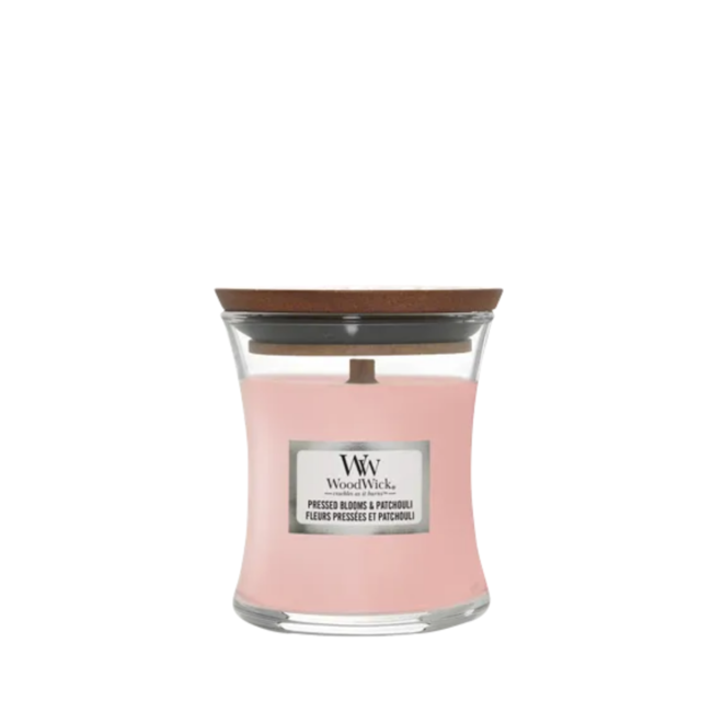 Woodwick Pressed Blooms & Patchouli Mini Candle WoodWick© 20h.
