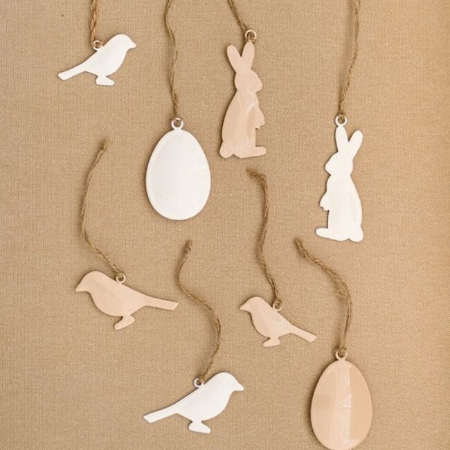 Home Society Ornament Chi WH/BE