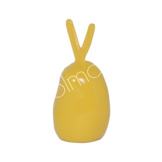 Colmore Decoratief konijntje geel emaille ALU RAW 9x8x20