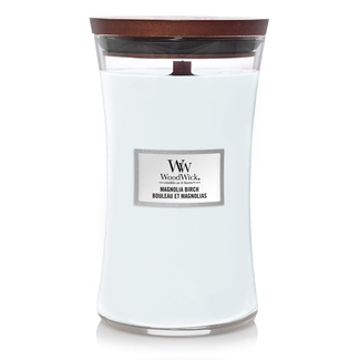 Woodwick Magnolia Birch Large Candle WoodWick© 130h.