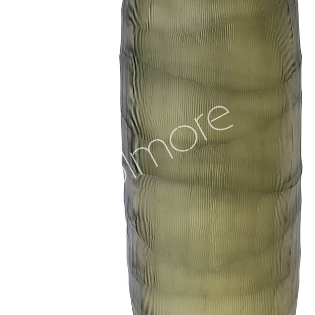 Colmore Vaas m/snijglas grijs/creme 13x13x39