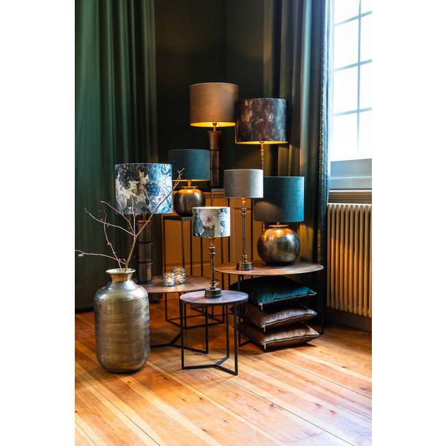 Light & Living Zuil CHISA hout zwart-ant brons M 33x33x80 cm