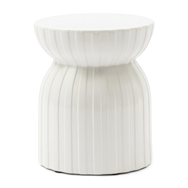 Riviera Maison Bijzettafel Sintra Puur Wit 35CM