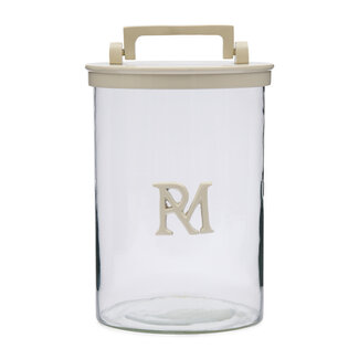 Riviera Maison RM Monogram Storage Jar flax