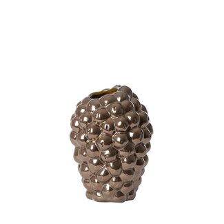 Light & Living Vaas deco Ø18,5x27 cm GRAPE keramiek glanzend brons