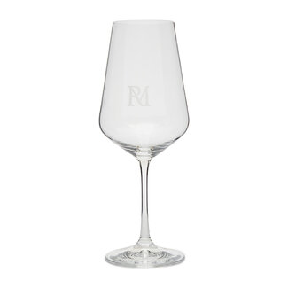 Riviera Maison RM Monogram White Wine Glass