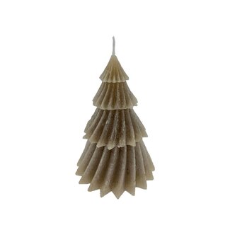 Home Society Kaarsje kerstboom Windy Tree Taupe S
