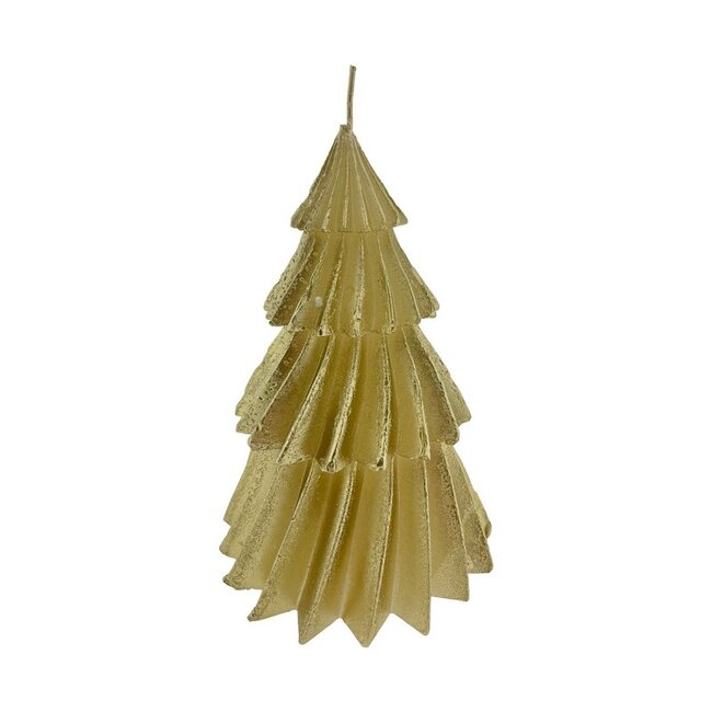 Home Society Kaars kerstboom Windy Tree goud L