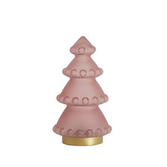 Light & Living Tafellamp LED Ø15x28,5 cm TREE mat roze+goud