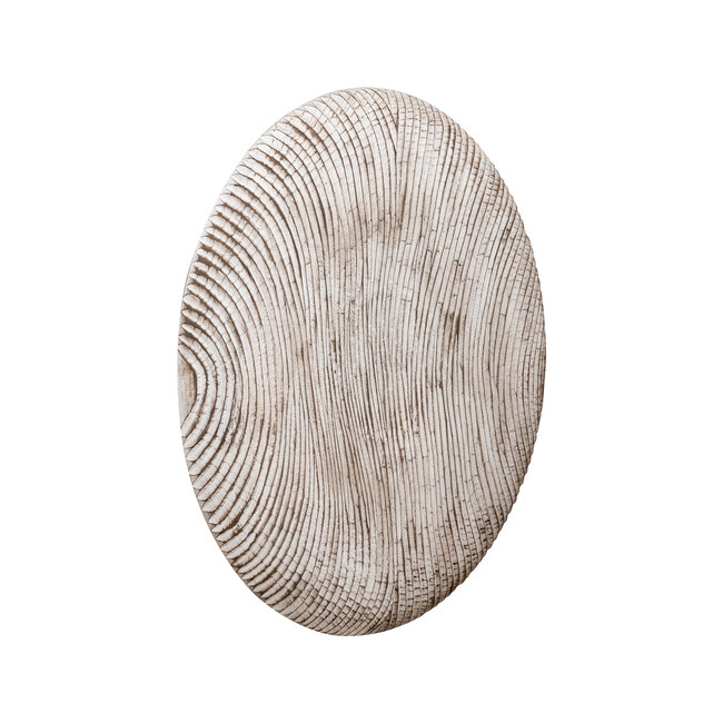 PTMD Moanna Cream MDF wallpanel round organic lines S