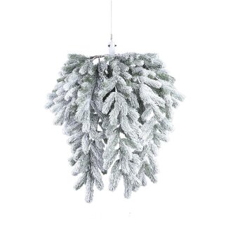 PTMD Rosamond White hanging wreath long