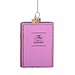 Vondels Ornament glass pastel pink journal H8cm