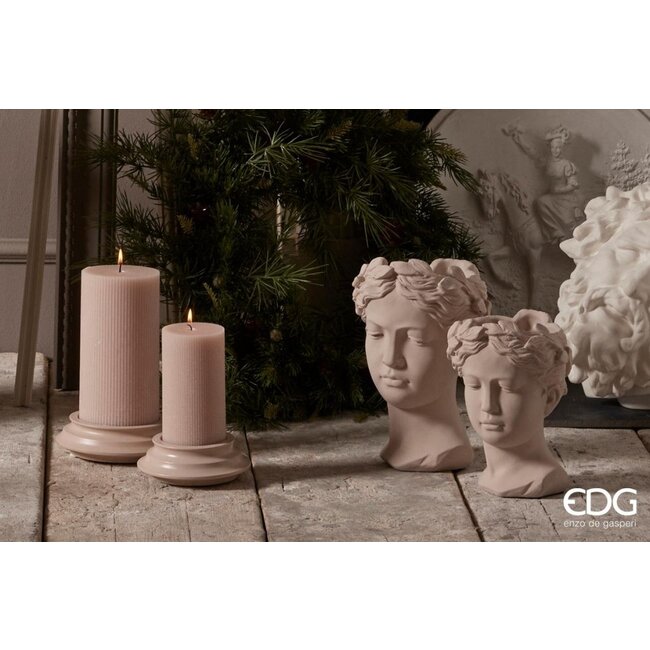 EDG Candela Dorica met schotel Pale Pink 15xØ8