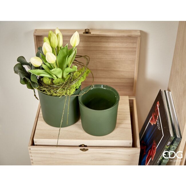 EDG Bosje Tulpen Green Pink 9 stuks H29 cm 2 as.