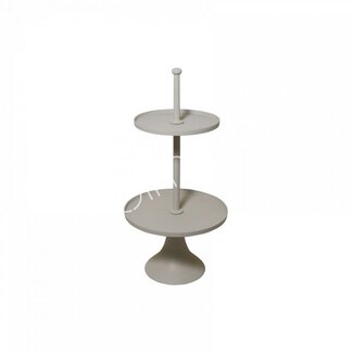 Etagere 2 lagen ALU RUW/STEEN 50x50x103 Etagere 2 lagen ALU RUW/STEEN 50x50x103