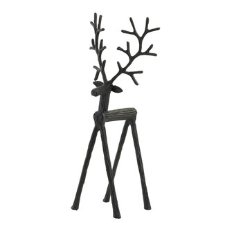Light & Living Ornament 20x17x45 cm DEER mat zwart