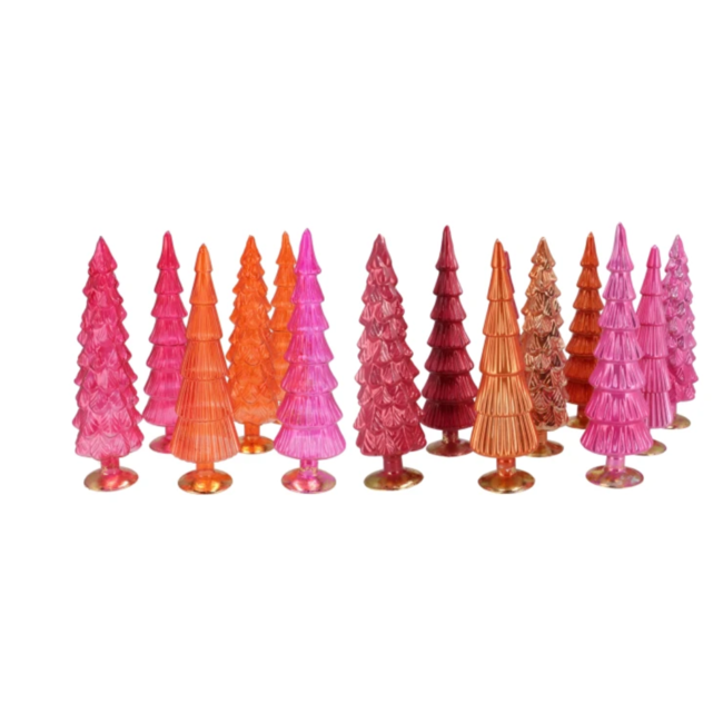 Twinkle fuchsia mix glass tree shiny ass 9x35cm