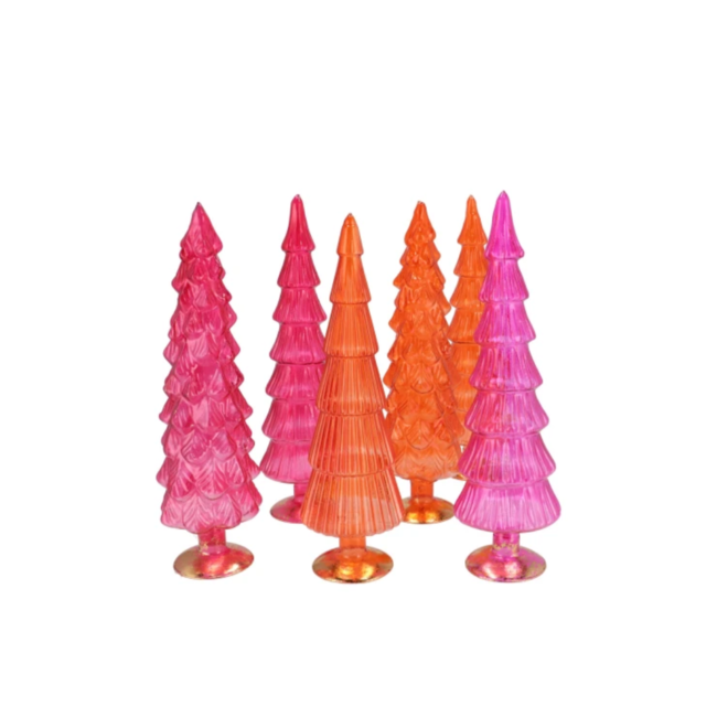 Twinkle fuchsia mix glass tree shiny ass 9x35cm