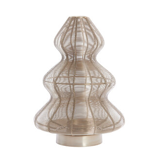 Light & Living Windlicht Ø25x35 cm CHRISTMAS TREE licht goud