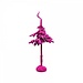 Colmore Decoratieve flockboom Fuchsia 25x25x120