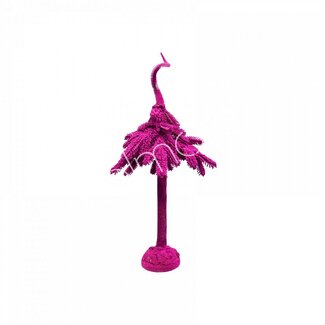 Colmore Decoratieve flockboom Fuchsia 22x22x90