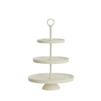 Light & Living Etagere 3 laags Ø32X48 CM LUTEK Crème