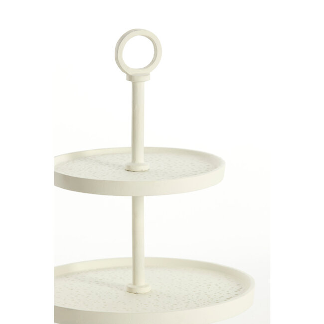 Light & Living Etagere 3 laags Ø32X48 CM LUTEK Crème
