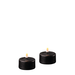 Deluxe Homeart Black LED Tealights Ø4.1cm x4.5cm (2 pcs)