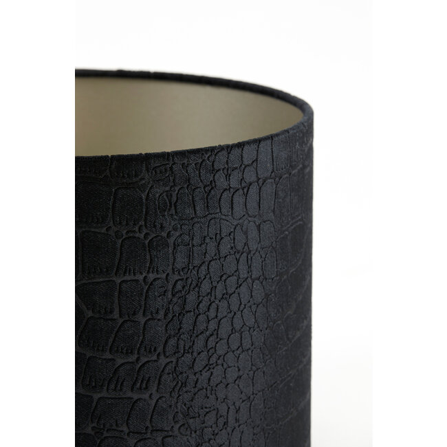 Light & Living Kap cilinder 40-40-30 cm PRAYA zwart