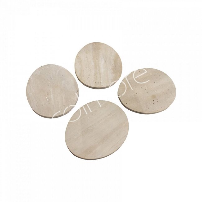 Colmore Onderzetters natuurlijke hars 11x10x1e set van 4