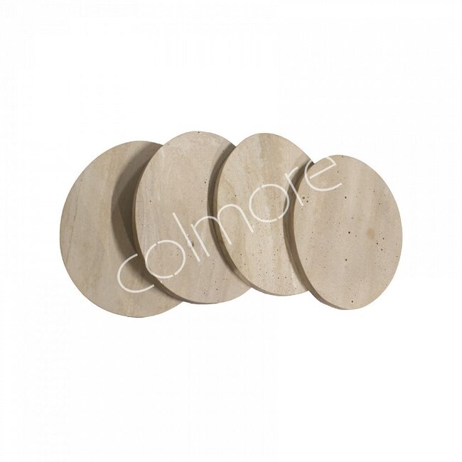 Colmore Onderzetters natuurlijke hars 11x10x1e set van 4