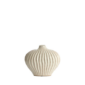 Light & Living Vaas deco 25x14x20 cm LORITO keramiek Crème