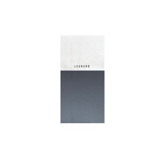 Zusss Servetten Leukerd 11x20cm donkerblauw wit