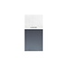 Zusss Servetten Leukerd 11x20cm donkerblauw wit