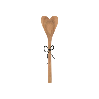 Zusss Houten lepel hartje donkerbruin