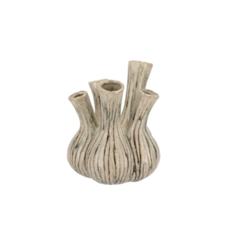 Aglio green active glaze vase 17x20cm