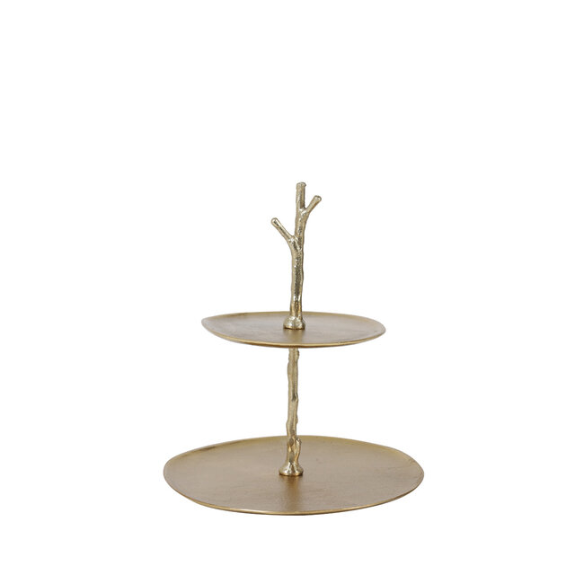 Light & Living Etagere 2 laags 30,5x27,5x31 cm TRESA goud