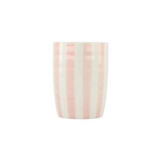 Zusss koffiemok streep wit/roze