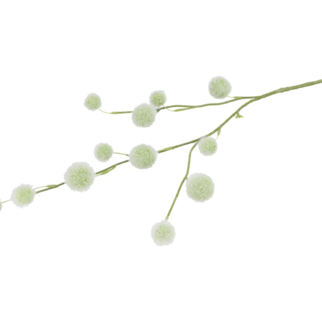 Silk flocky fruit green 80 cm