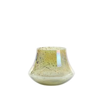Light & Living Vaas Ø18x13,5 cm DOMI glas steenslag groen
