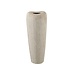 PTMD Zinet Taupe round ceramic pot with lines L